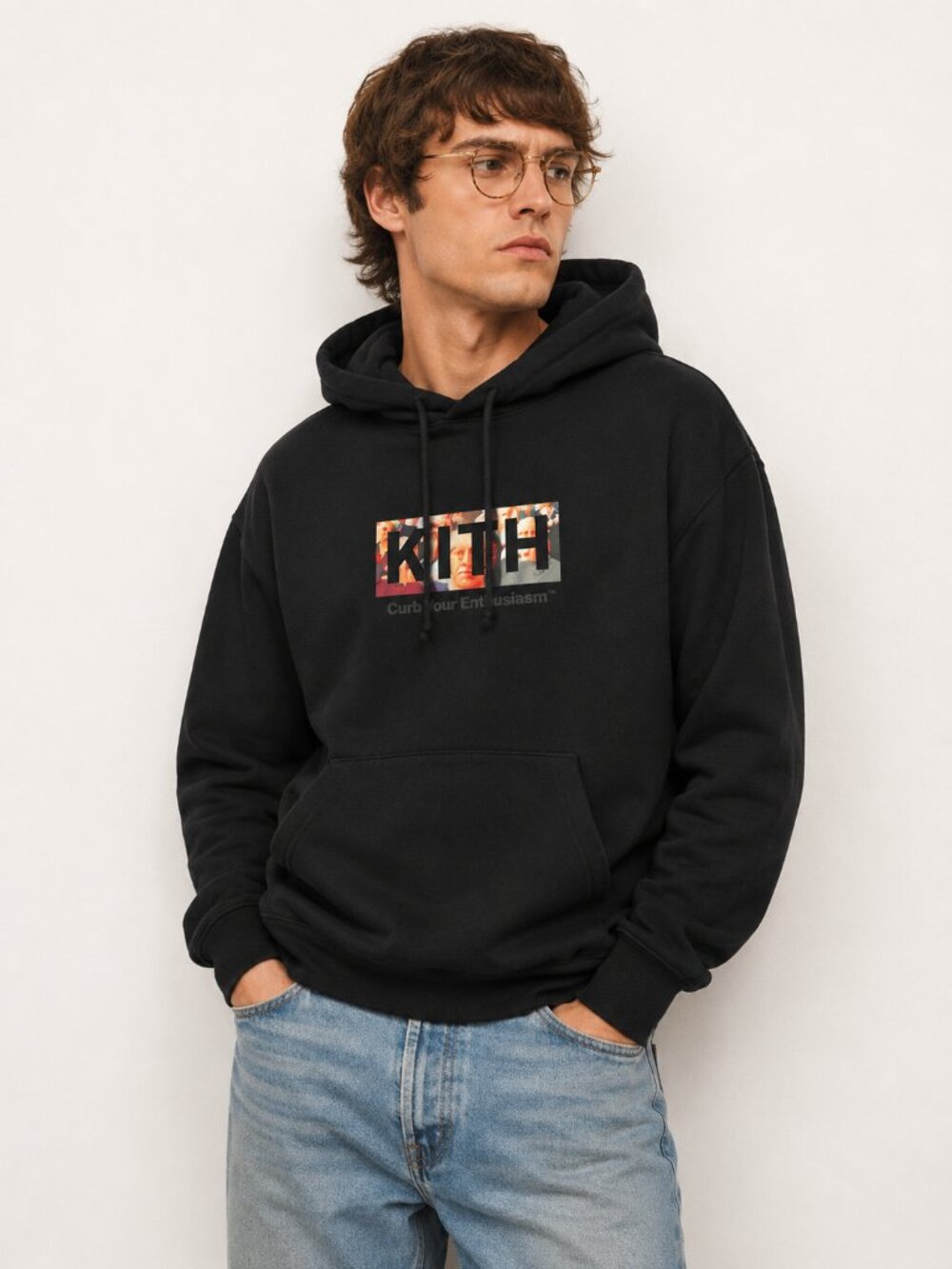 Kith Black Curb Your Enthusiasm Hoodie, Size S
